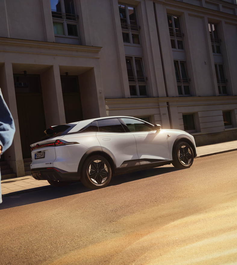 Foto: Changan Deepal S07 i fargen hvit